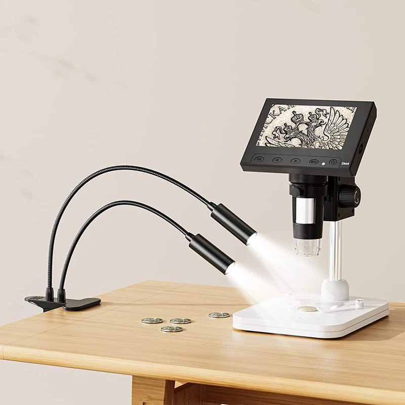 Gooseneck Lamp Microscope LED  - Electronics Repair Microscope reseña y precio