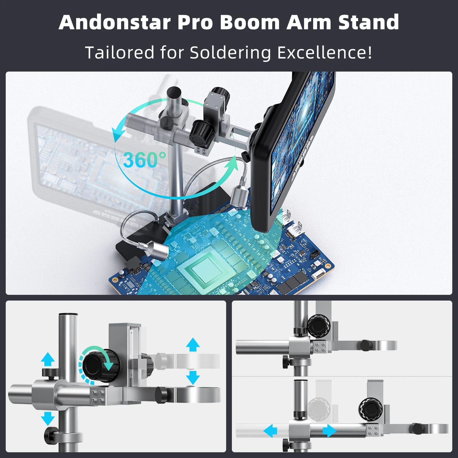 Andonstar AD210S-Pro 4K 60FPS  - Electronics Repair Microscope reseña y precio