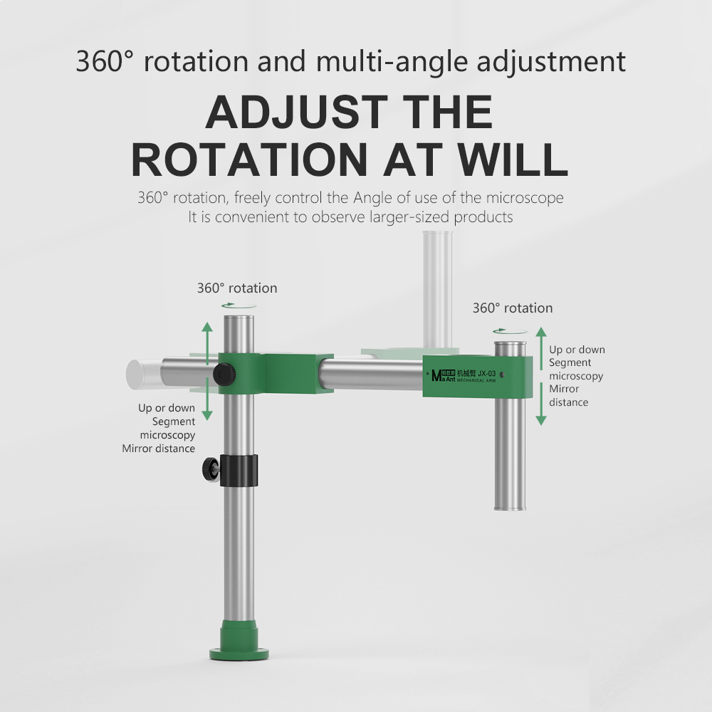 ManAnt microscope arm 360 degr - Electronics Repair Microscope reseña y precio
