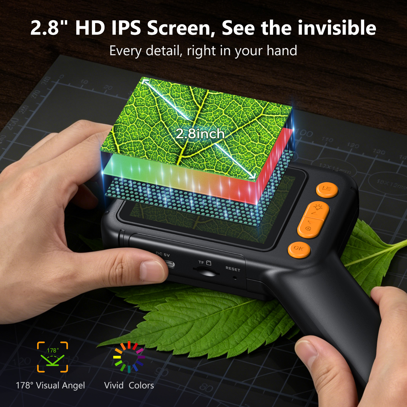 2.8inch Digital Microscope 100 - Electronics Repair Microscope reseña y precio
