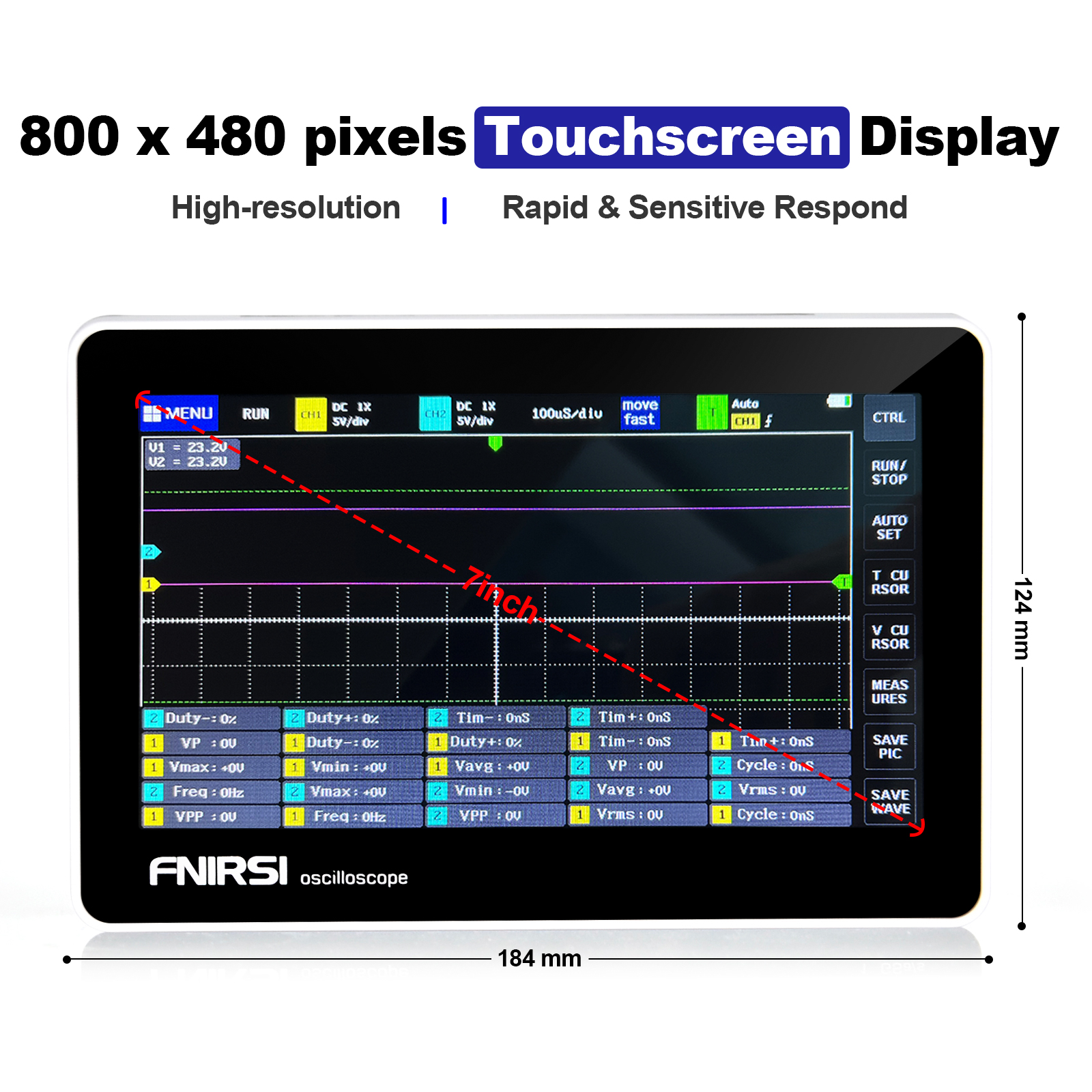 2CH 100MHz 1GSa s Tablet Oscil - Electronics Repair Engineer reseña y precio