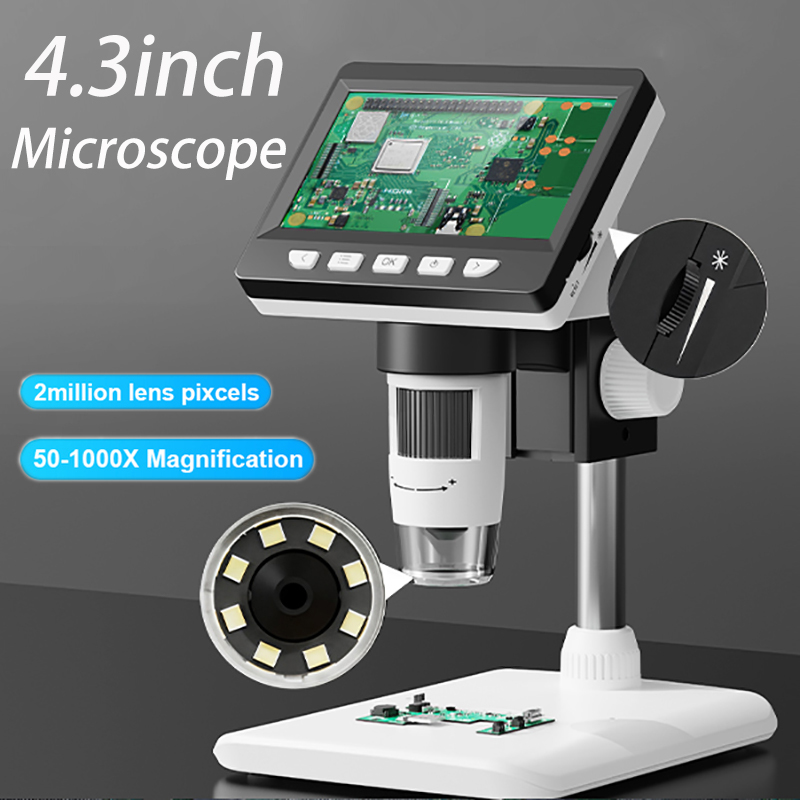 Digital Microscope with 4.3inc - Electronics Repair Microscope reseña y precio