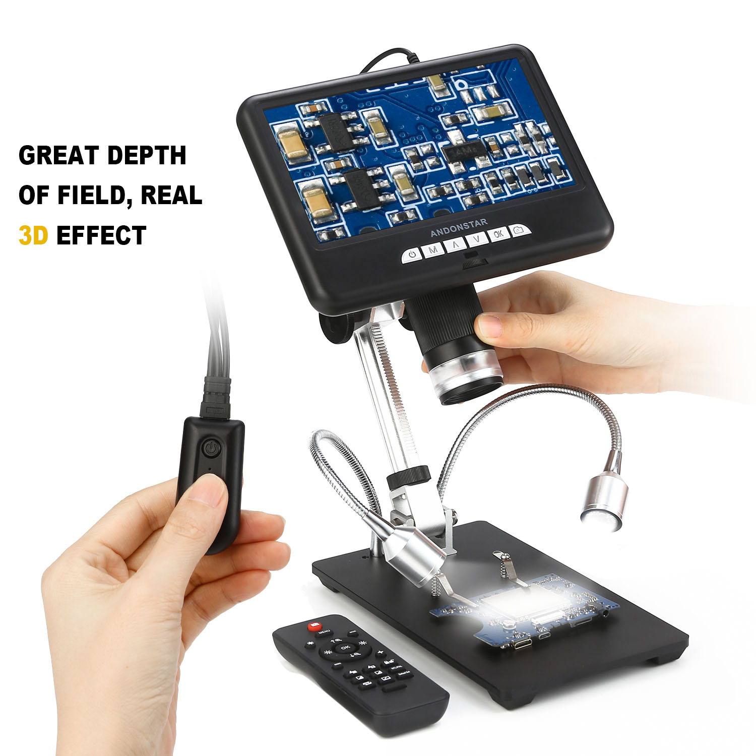 Andonstar AD407 HDMI Soldering - Electronics Repair Microscope reseña y precio
