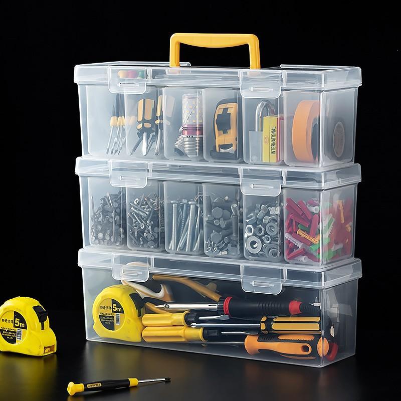 7 Piece Transparent Parts Stor - Electronics Repair Garage reseña y precio