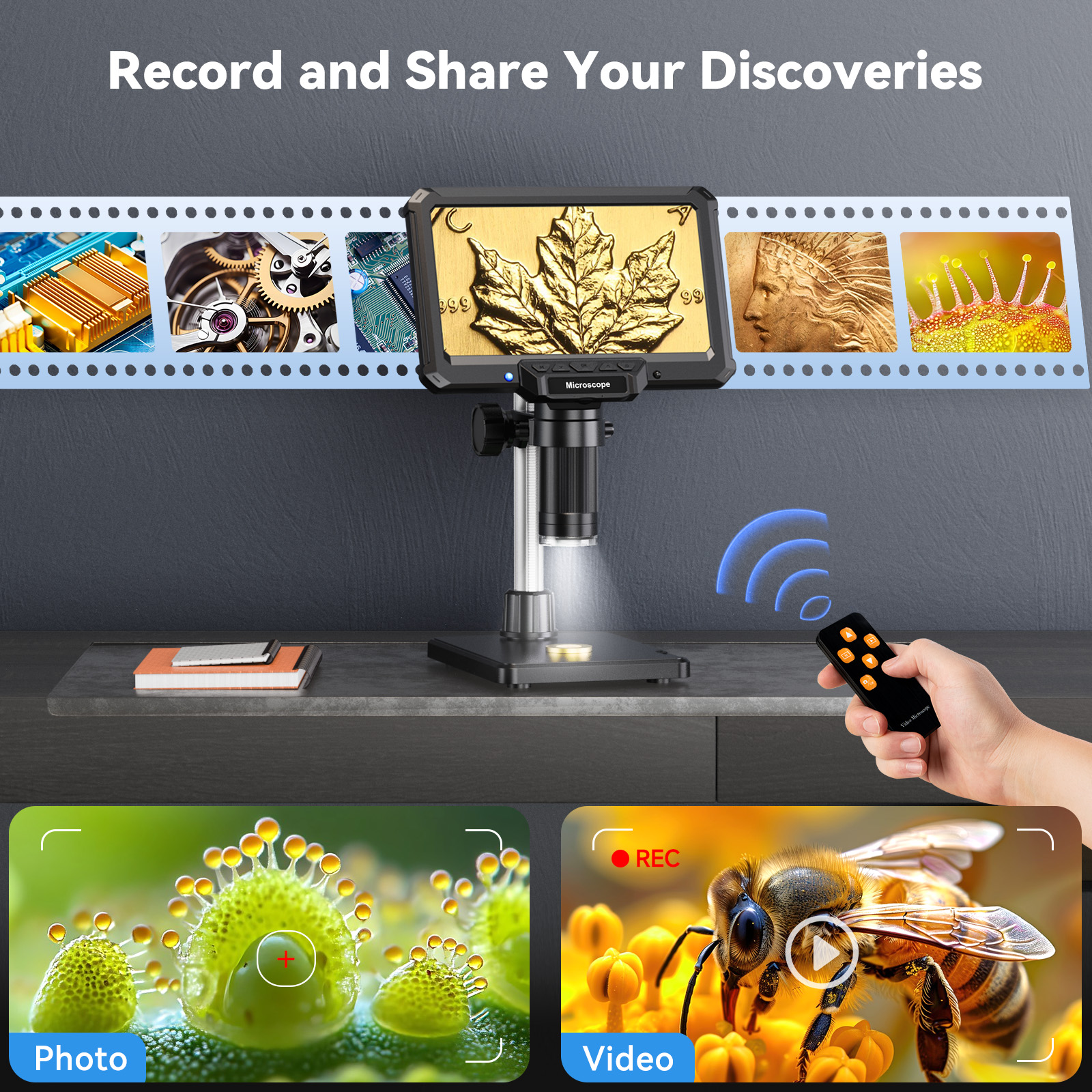 Hayve 7inch Digital Microscope - Electronics Repair Microscope reseña y precio